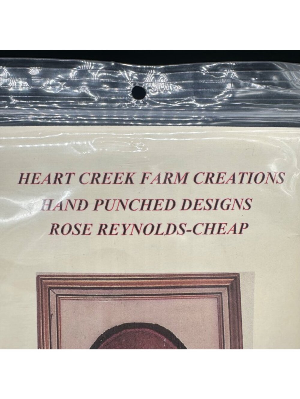 Punch Needle Kit Primitive Sitting Cat Heart Creek Farm Creations Fiber Art - Picture 5 of 8
